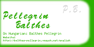 pellegrin balthes business card